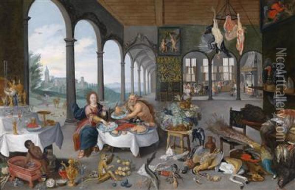 An Allegory Of Taste Oil Painting - Jan Brueghel the Younger