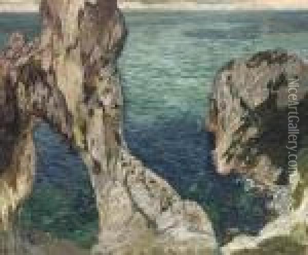 Capri Oil Painting - Helmer Osslund