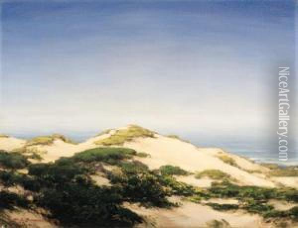 Sand Dunes (carmel) Oil Painting - Henry Joseph Breuer