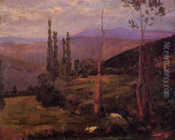 Landscape Oil Painting - Hippolyte Petitjean