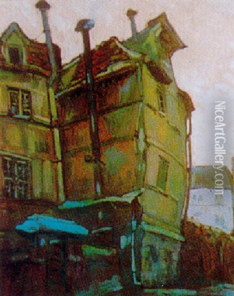 Vieille Rue De Rouen Oil Painting - Robert Antoine Pinchon
