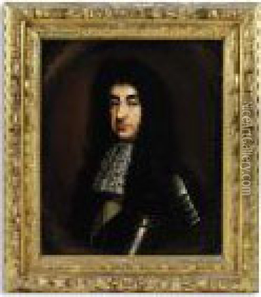 Portrait Of King Charles Ii (1630-1685) Oil Painting - Sir Peter Lely