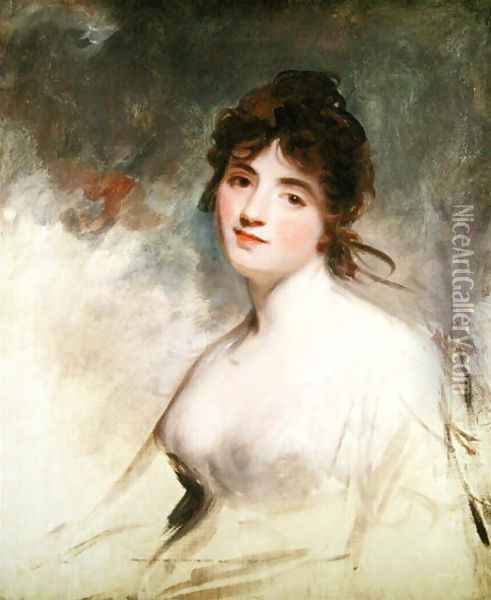 Portrait of Charlotte Anne Child Villiers 1771-1808 Lady William Russell Oil Painting - John Hoppner