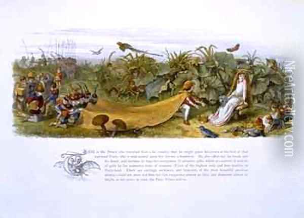 Illustrations from In Fairyland A Series of Pictures from the Elf World Oil Painting - Richard Doyle