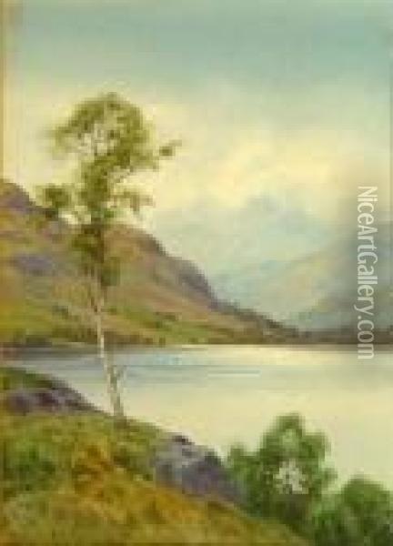 A Summer Morning Loch Lubnaig Oil Painting - Edward Horace Thompson