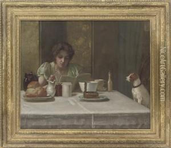 Breakfast For Two Oil Painting - Rowland Holyoake