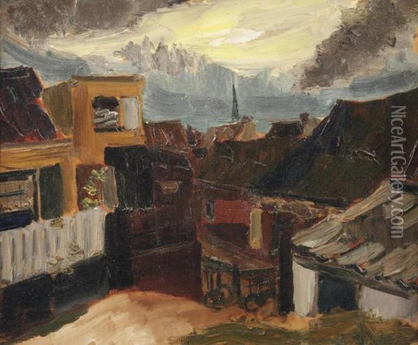 A View Of Zandvoort Oil Painting - Henri Le Fauconnier