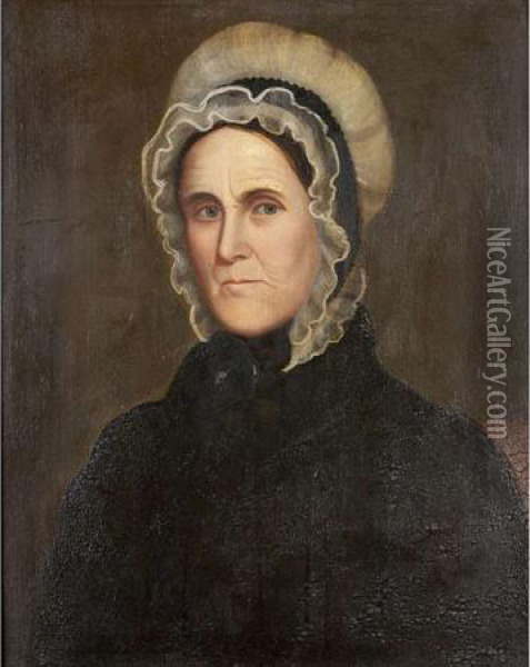 Portrait Of Mary Shurtliff Oil Painting - Zedekiah Belknap