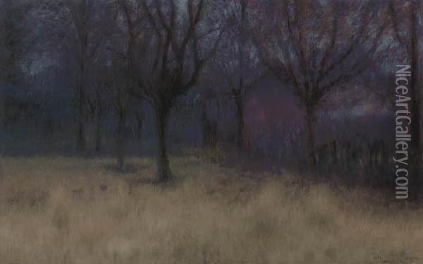 Winternachmittag Oil Painting - Wilhelm Bernatzik