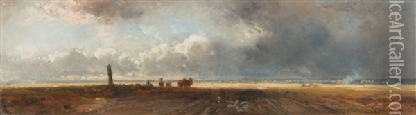 Oberbayerische Landschaft Oil Painting - Alois Bach