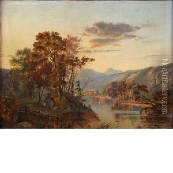Romantic River Scene Oil Painting - Horace Walcott Robbins
