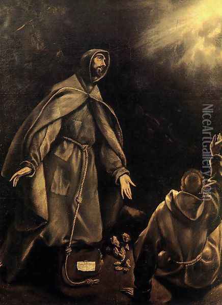 The Stigmatization of St Francis 1600-05 Oil Painting - El Greco (Domenikos Theotokopoulos)