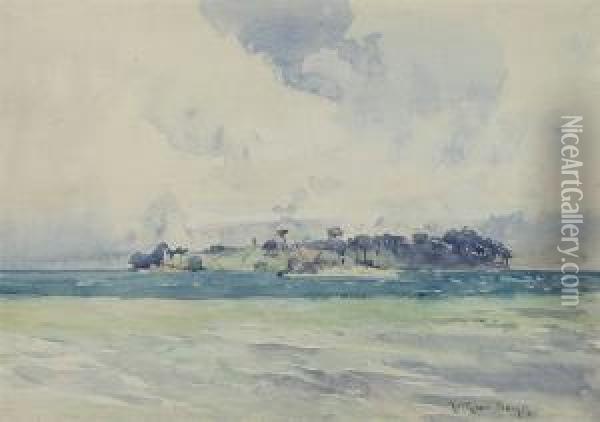 Hobart Bay Oil Painting - Arthur Merric Boyd
