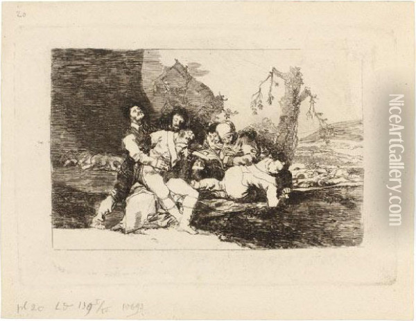 Curarlos, Y A Otra Oil Painting - Francisco De Goya y Lucientes