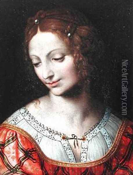 Salome Oil Painting - Bernardino Luini
