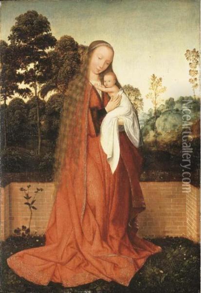 The Virgin And Child Oil Painting - Quinten Metsys