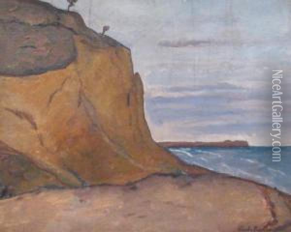 Cliff Oil Painting - Vasile Popescu