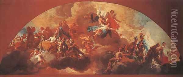 Virgin Mary As Queen Of Martyrs Oil Painting - Francisco De Goya y Lucientes