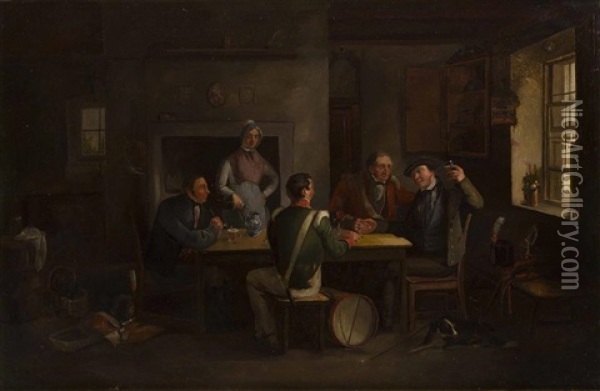 The Recruiting Party, Or, The King's Shilling Oil Painting - Alexander Carse