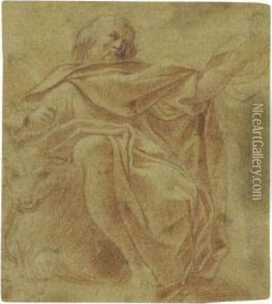 St. Luke Oil Painting - Lodovico Carracci
