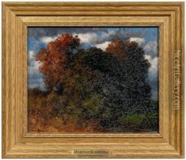 Autumn Landscape Oil Painting - Hermann Rudisuhli