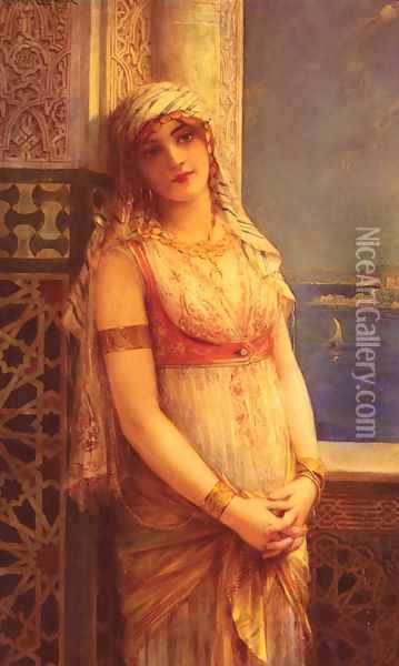An Eastern Beauty Oil Painting - Leon Francois Comerre