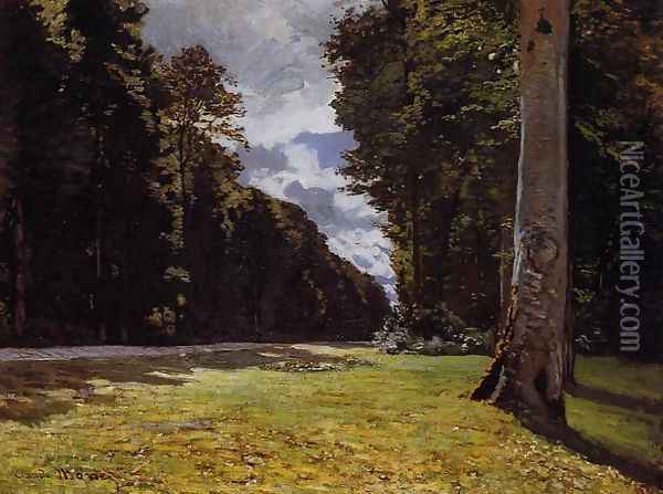 Le Pave De Chailly In The Fontainbleau Forest Oil Painting - Claude Oscar Monet