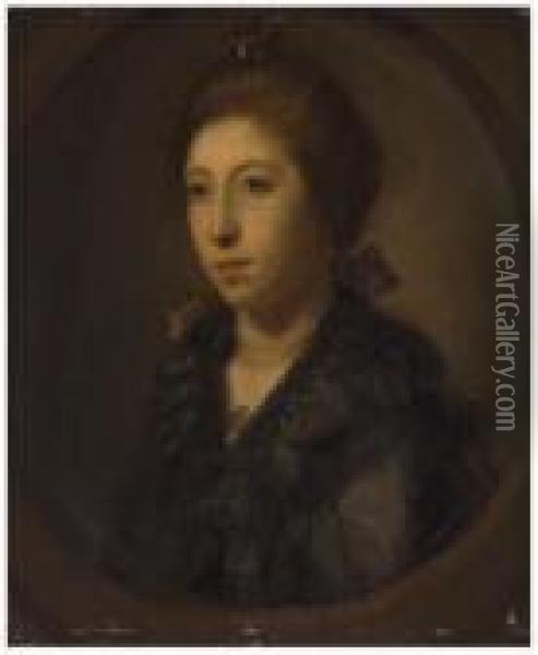 Portrait Of A Lady Oil Painting - Nathaniel Hone