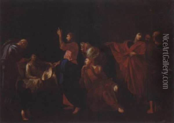 La Mort De La Vierge Oil Painting - Nicolas Pierre Loir