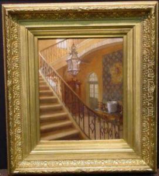 Interior Oil Painting - Walter Gay