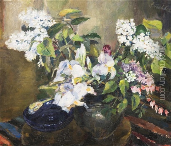 Floral Still Life Oil Painting - Sidonie Pichler