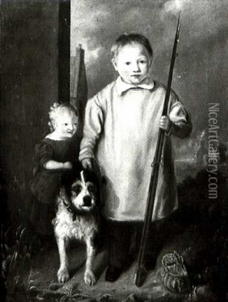 The Little Fisher Friends Oil Painting - John Phillip
