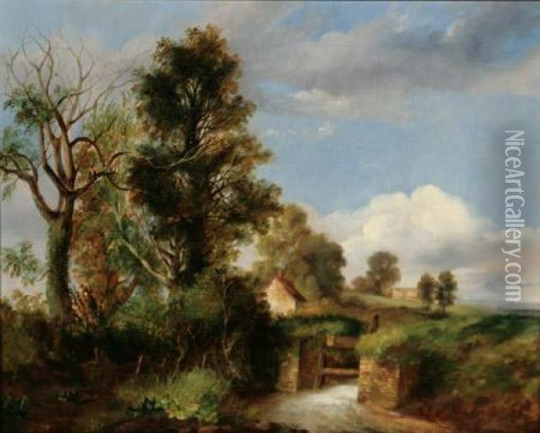 The Old Mill Oil Painting - Frederick Waters Watts