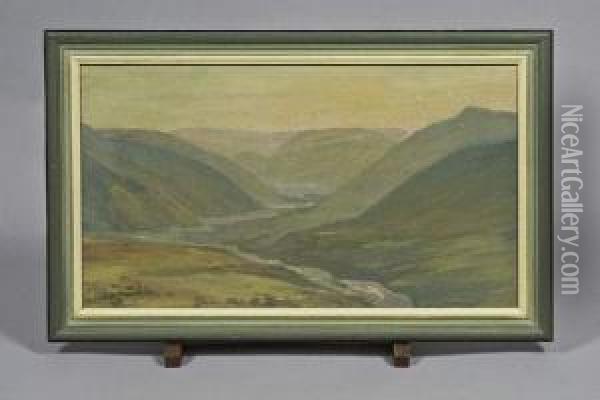 Paysage De Vallee Oil Painting - Maurice Busset