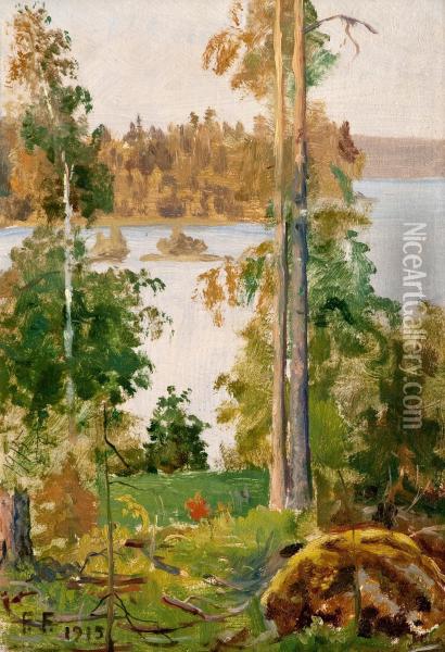 Lake View Oil Painting - Felix Frang Pahlama