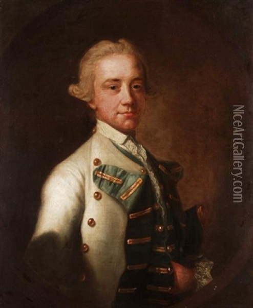 Portrait Of Captain Smith R.n. In Naval Uniform Oil Painting - Francis Cotes