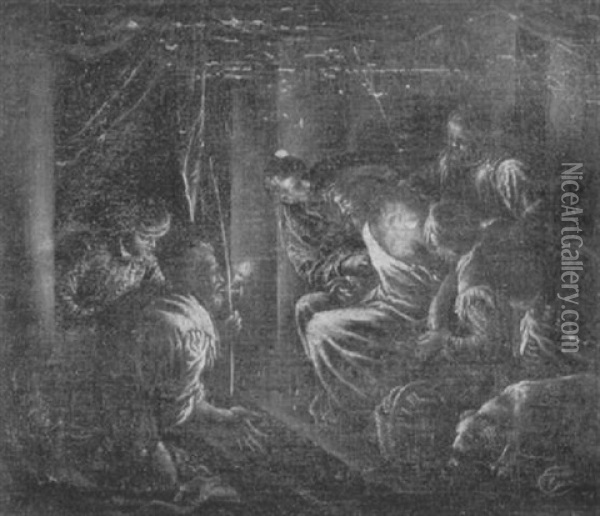 Le Couronnement D'epines Oil Painting - Jacopo dal Ponte Bassano
