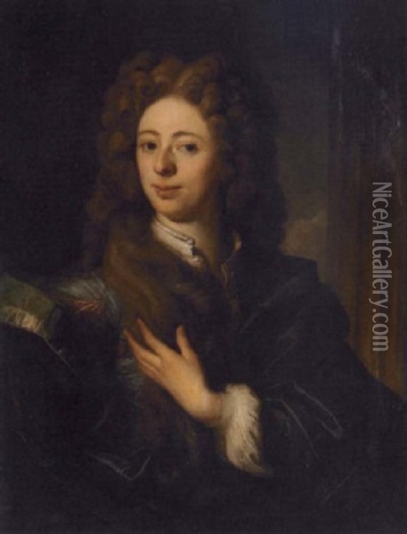 A Portrait Of Gentleman (nicholas Ghys?) Oil Painting - Pierre Gobert