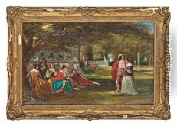 The Recital Oil Painting - James Digman Wingfield