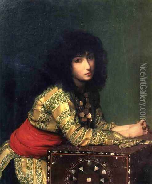 Egyptian Girl Oil Painting - Jean-Leon Gerome