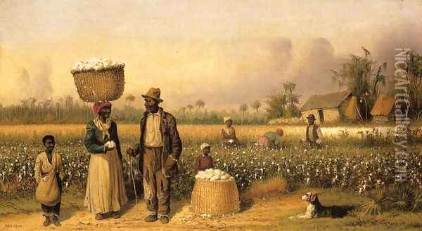 Cotton Pickers I Oil Painting - William Aiken Walker