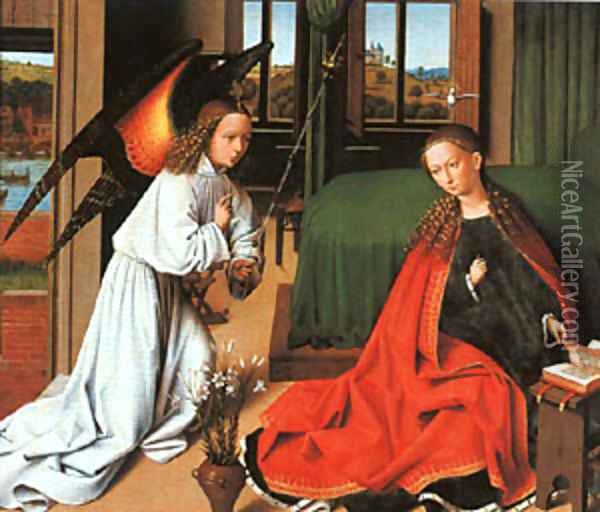 Annunciation Oil Painting - Petrus Christus