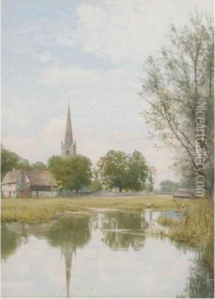 Peterborough Landscape Oil Painting - William Fraser Garden