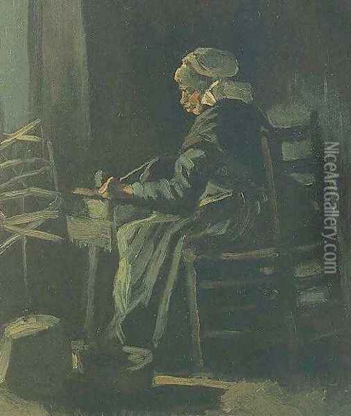 Woman Winding Yarn Oil Painting - Vincent Van Gogh