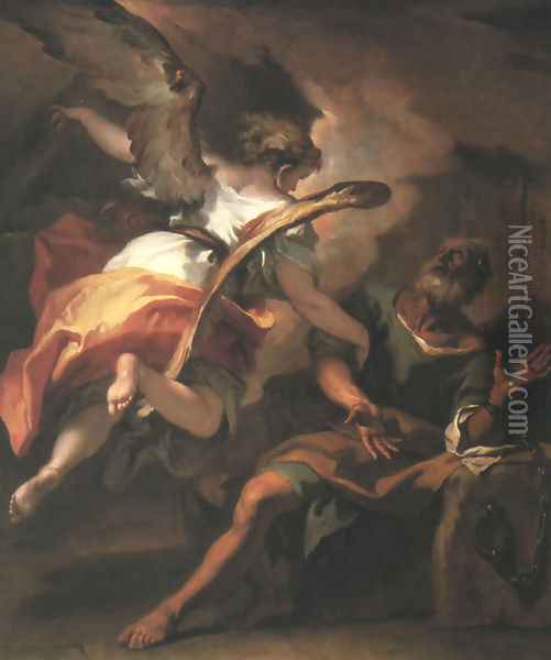 The Liberation of St. Peter 1722 Oil Painting - Sebastiano Ricci