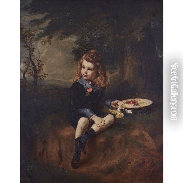 Portrait Of Theodore Roden Fothergill Of Lowbridge House (1868-85) Oil Painting - James Archer
