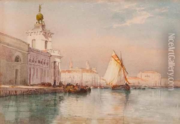 The Lagoon, Venice Oil Painting - Richard Henry Wright