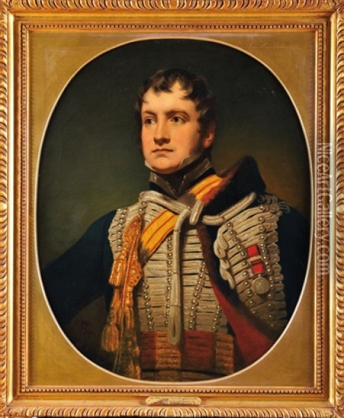 Portait En Buste De Sir John Scott Douglas Oil Painting - Sir Henry Raeburn