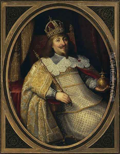 Coronation Portrait of Ladislaus IV Vasa Oil Painting - Bartolomeus Milwitz