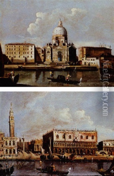 Vue Du Palais Ducal A Venise Oil Painting - Giacomo Guardi